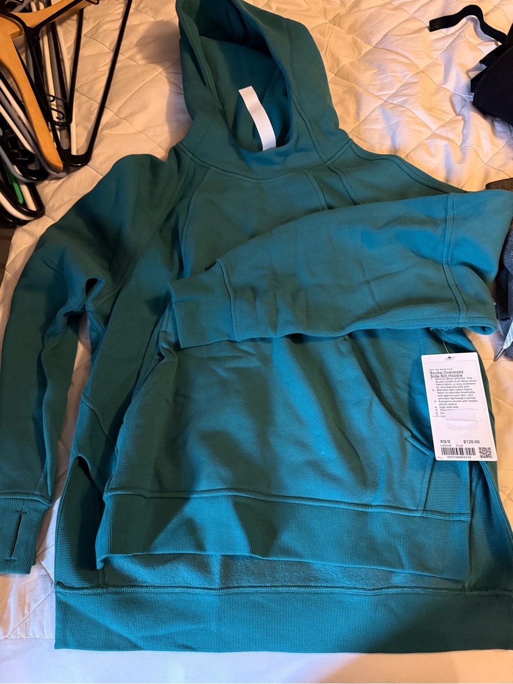 lululemon athletica Teal Hooded Pullover